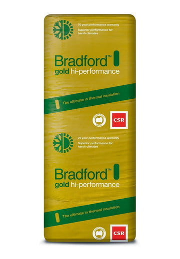 Bradford Gold Hi-Performance Wall Insulation Batts - R2.7 - 1160 x 420mm - 2.4m²/pack - Better Batt Insulation Melbourne